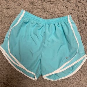 Blue Nike shorts